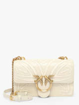 Cross Body Tas Love Bag Icon Leder Pinko Wit love bag icon A2C3