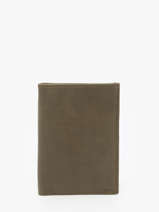 Portefeuille Oil Leder Etrier Groen oil EOIL442