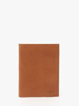 Portefeuille Met Portemonnee Oil Leder Etrier Bruin oil EOIL142
