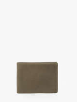 Portefeuille Oil Leder Etrier Groen oil EOIL438