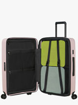Harde Reiskoffer Restackd Samsonite Roze restackd 150704-vue-porte