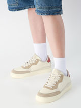 Sneakers Uit Leder Calvin klein jeans Beige men 1153OLH-vue-porte