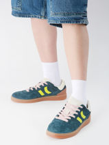 Sneakers Uit Leder Coolway Blauw men 86036020-vue-porte