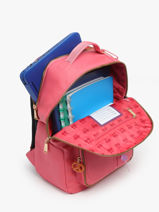 Rugzak Bobby 1 Compartiment Jeune premier Roze daydream girls G-vue-porte