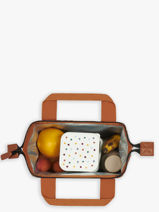 Lunchtas Cabaia Bruin lunch LUNCHBAG-vue-porte