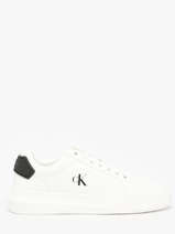 Sneakers Uit Leder Calvin klein jeans Wit men YM01296