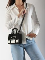 Cross Body Tas Rsg Katoen Karl lagerfeld Zwart rsg A3W50027-vue-porte