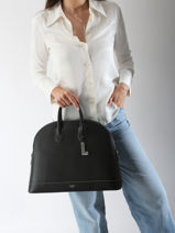 Handtassen Belleville Leder Lancel Zwart belleville A13737-vue-porte