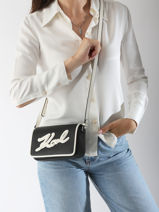 Cross Body Tas K Skuare Karl lagerfeld Zwart k skuare A3W30026-vue-porte