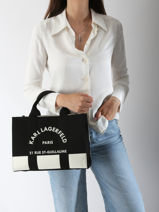 Handtassen Rsg Katoen Karl lagerfeld Zwart rsg A3W50025-vue-porte