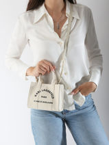 Cross Body Tas Rsg Katoen Karl lagerfeld Wit rsg A1W50118-vue-porte
