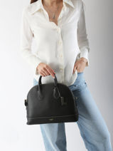 Handtassen Belleville Leder Lancel Bruin belleville A13736-vue-porte