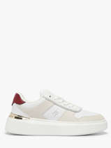 Sneakers Uit Leder Tommy hilfiger Wit women 8632YBS