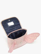 Boekentas 1 Compartiment Caramel et cie Roze family FA-vue-porte