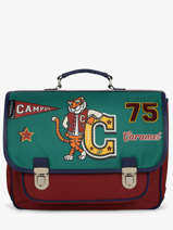 Boekentas 2 Compartimenten Caramel et cie Groen fier GA