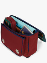 Boekentas 2 Compartimenten Caramel et cie Groen fier GA-vue-porte