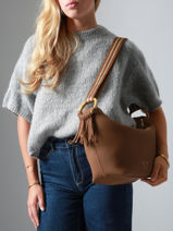 Cross Body Tas Camomille Woomen Bruin camomille WCAO03-vue-porte