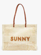 Schoudertas Beach Papier Miniprix Beige beach Q636