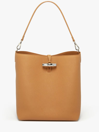 Longchamp Le roseau Schoudertas Bruin