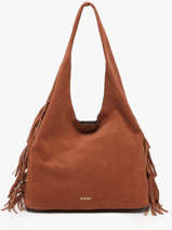 Schoudertas L Country Leder Etrier Bruin country ECOU154L