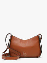 Cross Body Tas M Foudre Leder Etrier Bruin foudre EFOD089M