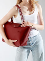 Longchamp Le pliage green Schoudertas Rood-vue-porte