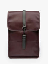 Backpack Mini - Rugzak 1 Compartiment Met 13" Laptopvak Rains Rood city 13020