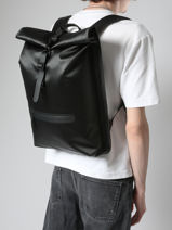 Rugzak 1 Compartiment Met 14" Laptopvak Rains Zwart city 13320-vue-porte