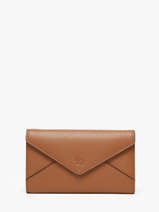Portefeuille Enveloppe Leder Yves renard Bruin enveloppe 29283
