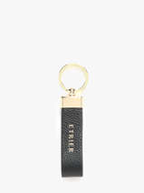 Sleutelhanger Tradition Leder Etrier Zwart tradition ETRA403M