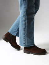 Enkellaarsjes Uit Leder Tamaris Bruin accessoires 41-vue-porte