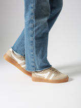 Sneakers Grandslam Uit Leder Gola Bruin accessoires CLA589-vue-porte