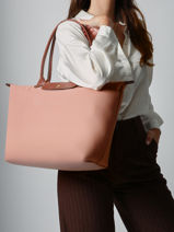 Longchamp Le pliage original Schoudertas Roze-vue-porte