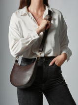 Cross Body Tas S Tradition Leder Etrier Bruin tradition ETRA102S-vue-porte