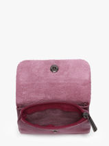 Portemonnee Leder Milano Violet caviar CA23092-vue-porte