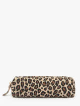 Etui Leder Milano Veelkleurig velvet leopardo VL22116