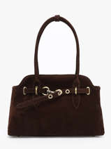 Schoudertas Velvet Leder Milano Bruin velvet VE260610