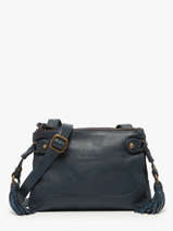 Cross Body Tas Cow Leder Basilic pepper Blauw cow BCOW82