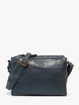 Cross Body Tas Cow Leder Basilic pepper Blauw cow BCOW83
