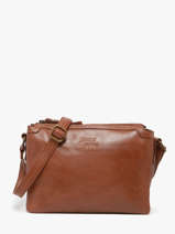 Cross Body Tas Cow Leder Basilic pepper Bruin cow BCOW83