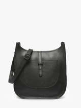 Cross Body Tas Caviar Leder Milano Zwart caviar CA25068