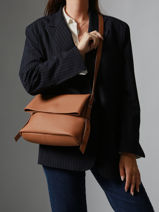 Cross Body Tas Cavalier Leder Etrier Beige cavalier ECLR135M-vue-porte