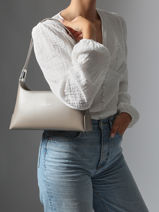 Bucket Bag Suave Leder Lancaster Grijs suave ace 20-vue-porte