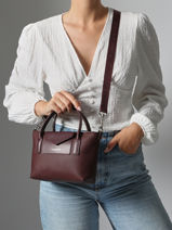 Cross Body Tas Maya Double Kba Lancaster Bruin maya double kba 101-vue-porte