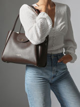 Schoudertas Ida Double Leder Lancaster Bruin ida double 85-vue-porte