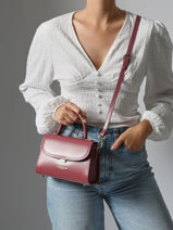 Cross Body Tas S Suave Leder Lancaster Roze suave even 16-vue-porte