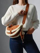 Cross Body Tas Alpin Leder Etrier Beige alpin EALP050S-vue-porte