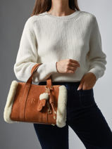 Cross Body Tas Alpin Leder Etrier Beige alpin EALP140S-vue-porte