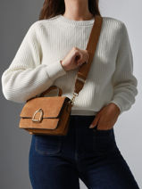 Cross Body Tas S Altesse Suede Etrier Rood altesse suede EASU048S-vue-porte