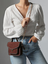 Cross Body Tas La Suite Leder Paul marius Bruin la suite GEOX2SUI-vue-porte